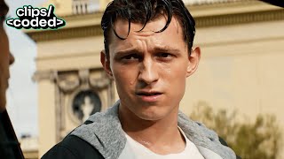 uncharted (2022) - drake chases chloe across the city rooftops