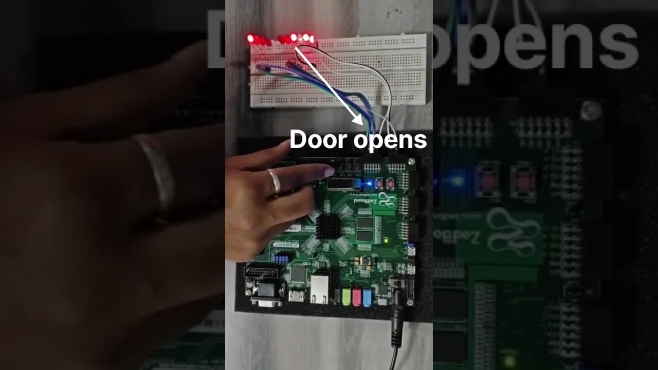 ZedBoard Elevator FSM Demonstration with PMOD LED Floor Indicator