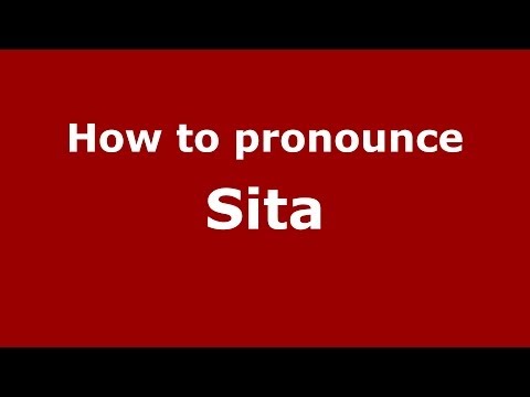 How to pronounce Sita