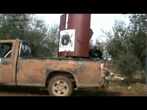 التصدي للطيران المروحي من قبل كتيبة البراء المقاتلة في كفر زيتا في ريف حماة