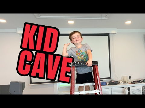 FORGET the MAN CAVE! Kyler's KID CAVE is a PARTY and it's transforming into the ULTIMATE PLAYROOM!