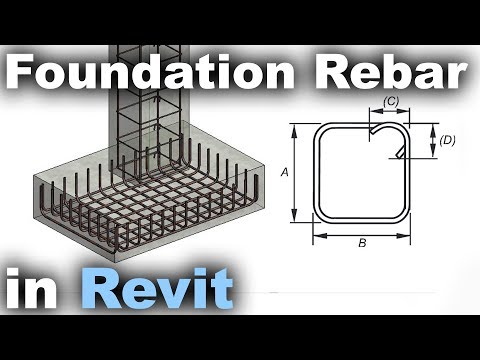 Rebar in Foundation in Revit Tutorial