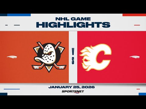 NHL Highlights | Ducks vs. Flames - January 25, 2026