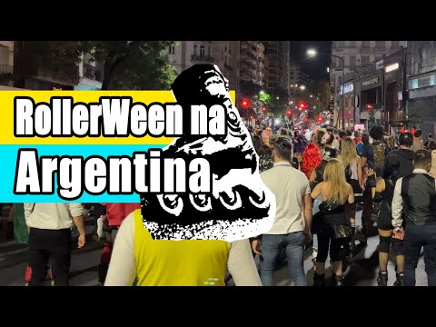 Encontro de Patinadores em Buenos Aires - Halloween com mais de 2000 pessoas | Vlogs da Go Roller