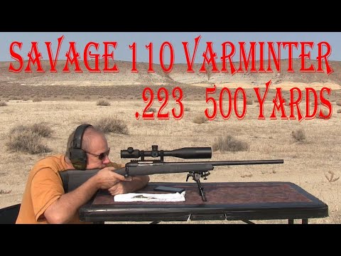 Savage 110 Varminter .223 500 yards