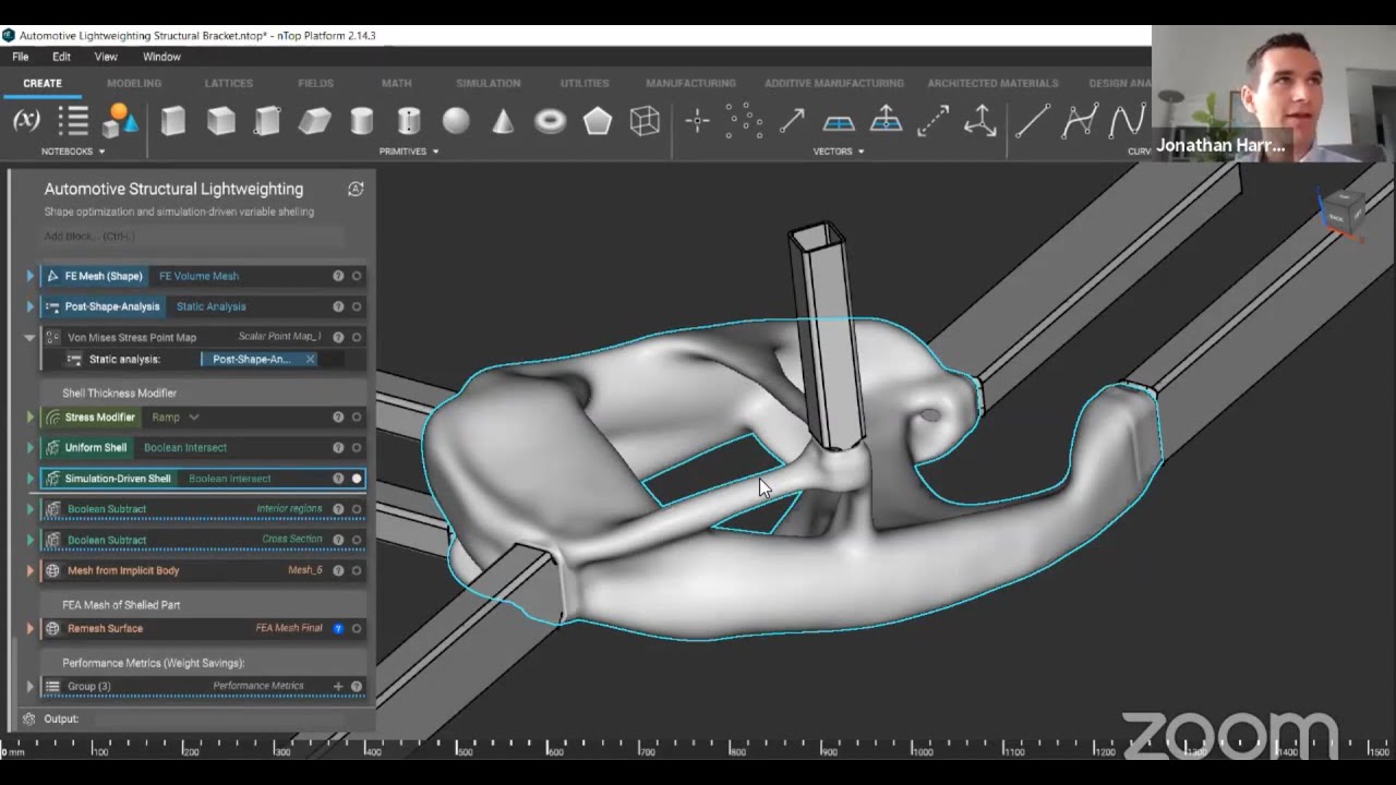 nTop Live: Automotive Lightweighting Beyond Topology Optimization