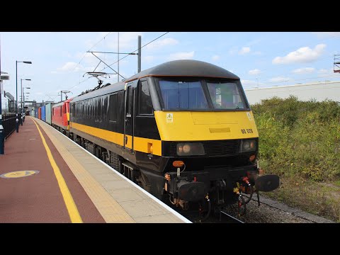 DB Cargo 90029 + 90035 arrive & depart Rugby working 4M25 - 1/9/22