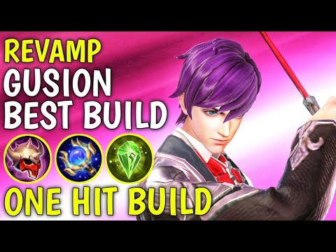 REVAMP GUSION BEST BUILD 2022 | TOP 1 GLOBAL GUSION BUILD AND EMBLEM GUIDE | REVAMP GUSION GAMEPLAY