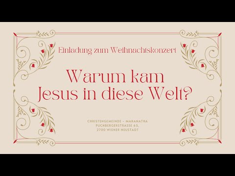 Maranatha Wiener Neustadt - Weihnachtskonzert 2022
