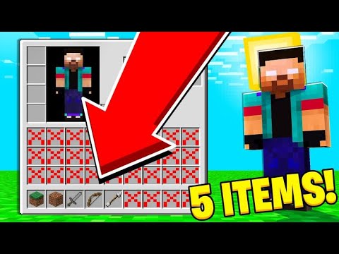 ItsNoah - Beating Minecraft, but I only get five items..... (Cursed)