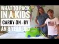 What To Pack In Kids Carry On Trunki Bag By An 8 Year Old
