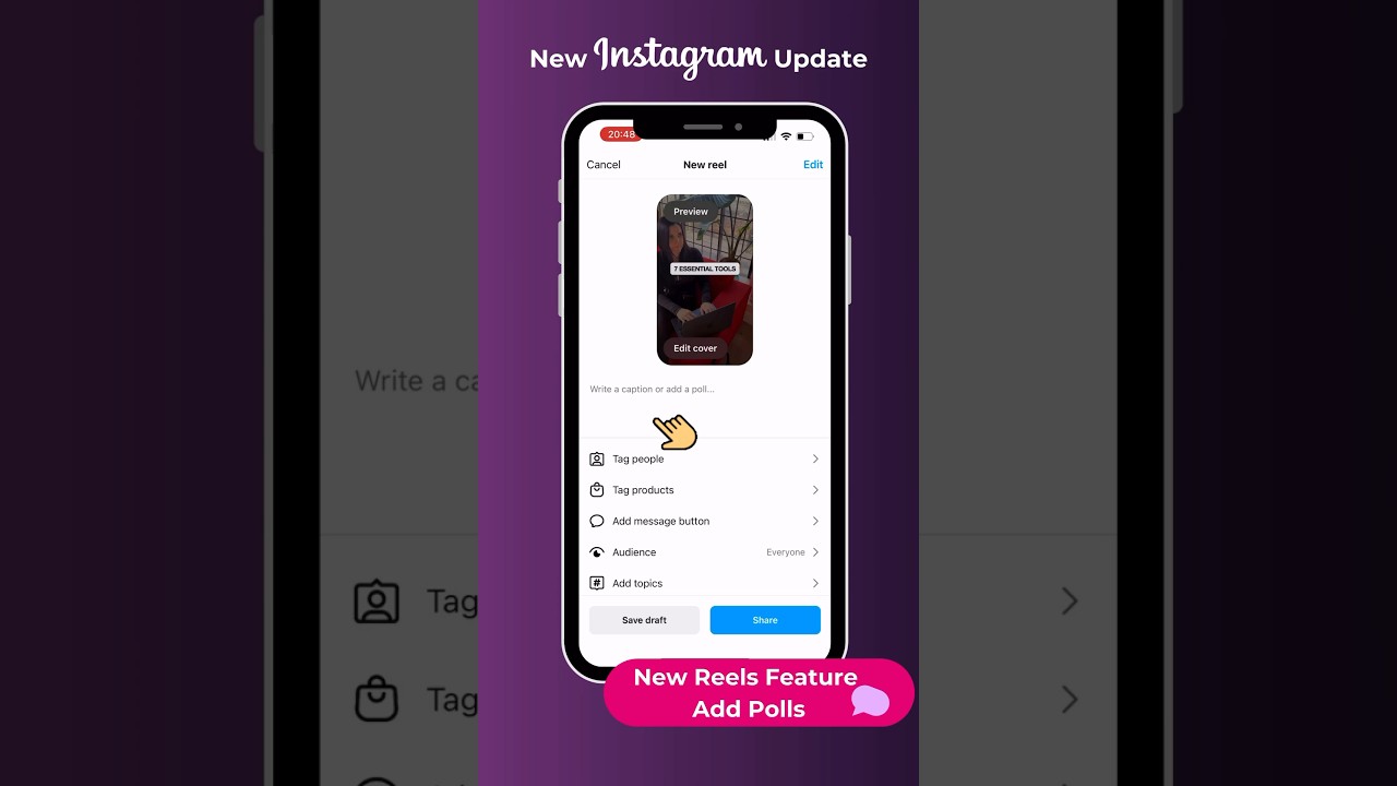 ✨ New Instagram Update : How to add polls to Instagram Reels and Feed Comments #instagramupdates