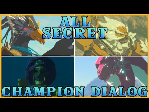 ALL SECRET CHAMPION DIALOG | Zelda: Breath of the Wild - The Champions Ballad