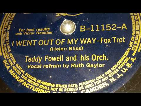 Teddy Powell & His Orchestra - I Went Out Of My Way (1941)