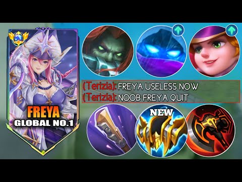 ENEMY CALL ME NOOB BECAUSE FREYA REVAMP IS USELESS ( I KILL THEM ALL ) FREYA BEST BUILD 2025 - MLBB