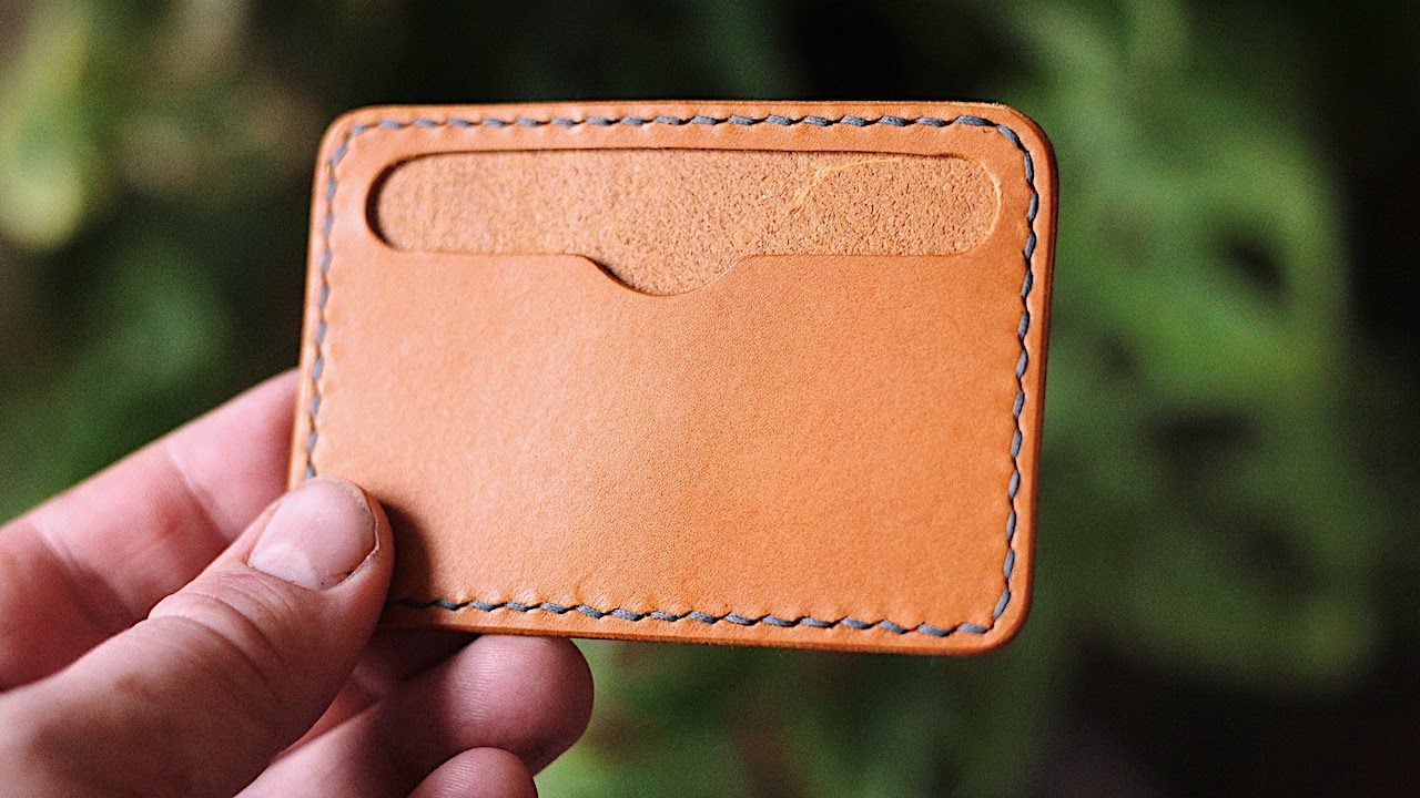A New Way to Make Simple Leather Card Sleeves