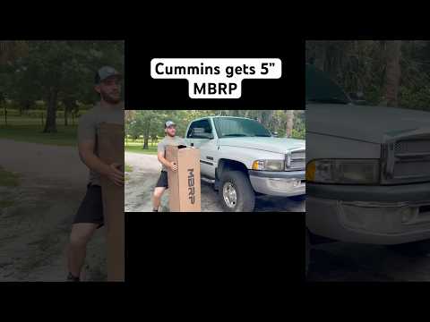 5” MBRP Exhaust on Dodge Cummins #trucks #dieseltrucks