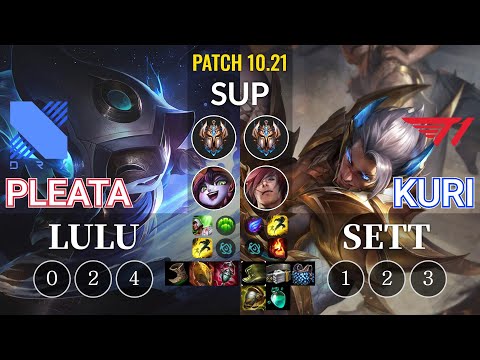 DRX Pleata Lulu vs T1 Kuri Sett Sup - KR Patch 10.21