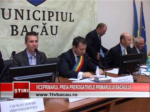 Viceprimarul preia prerogativele primarului Bacăului - www.1tvbacau.ro (02.07.2014)