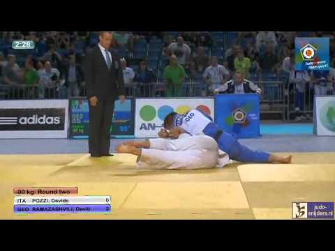 Judo 2013 European Championship Cadets Tallinn: Pozzi (ITA) - Ramazashvili (GEO) [-90kg]