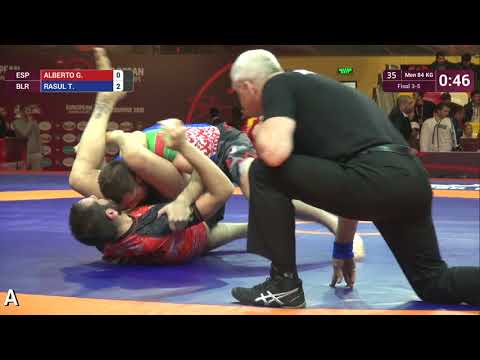 BRONZE Men - 84 kg: G. ALBERTO (ESP) v. T. RASUL (BLR)