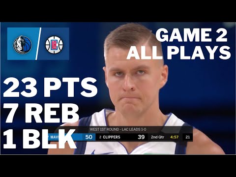 Kristaps Porzingis vs. Clippers: 23 pts, 7 reb ALL PLAYS 2019/2020 Play Offs Game 2 [19.08.20.]