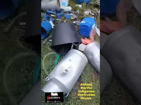 en Aldana Nariño indígenas destruyen fincas 2026