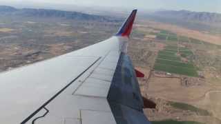 preview picture of video 'Southwest Airlines B737-700 Landing in Phoenix Sky Harbor Intl'