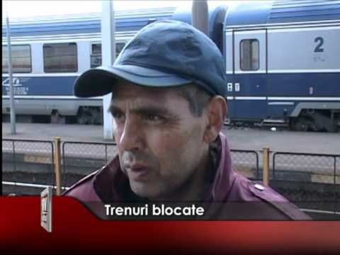 Trenuri blocate