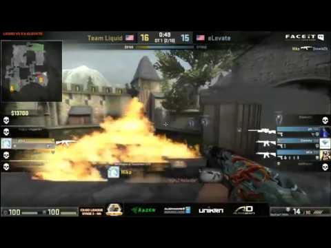 Hiko insane flickshot   Team Liquid vs eLevate   FACEIT CSGO League 2015