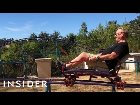 Dad Built A Two-Story Roller Coaster In His Backyard