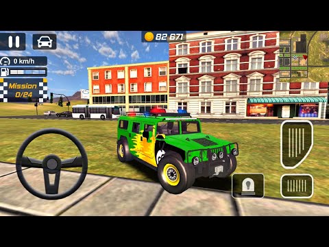 US Police Hummer Crazy SUV Driving Simulator 2025 - Police Car Driving 3D : Android Gameplay