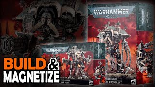 Build &amp; Magnetize Chaos Knights Abominant, War Dogs, 40k Unboxing