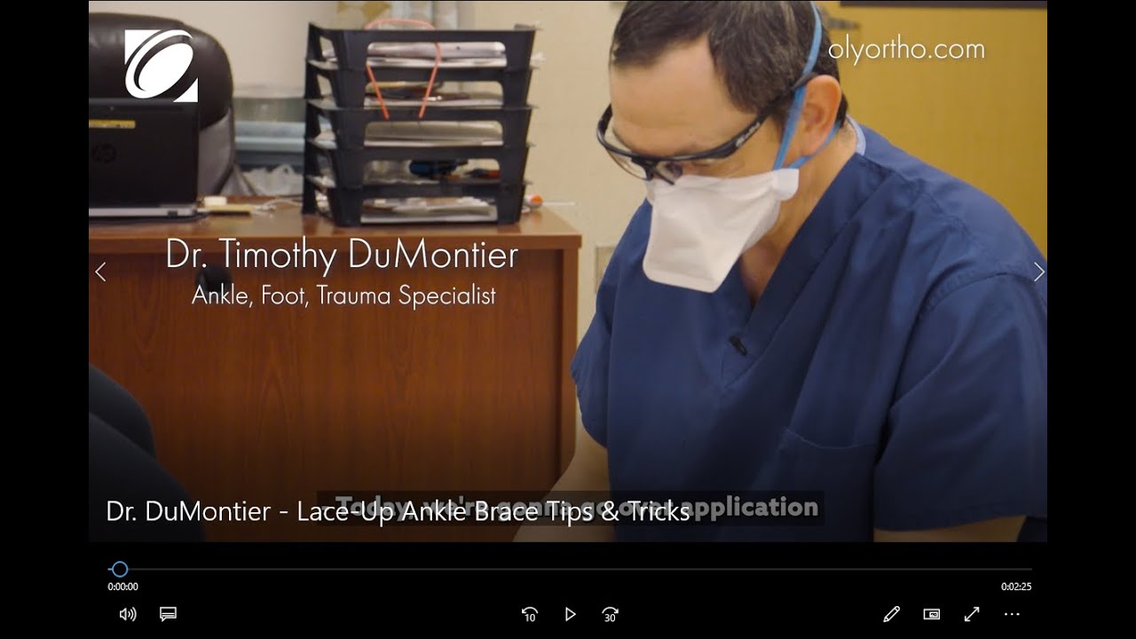 Lace Up Ankle Brace: Tips & Tricks with Dr. DuMontier