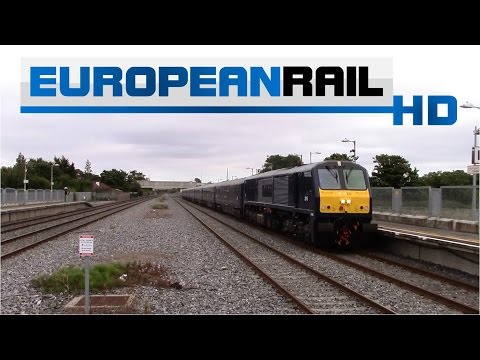 Iarnród Éireann Irish Rail 201 loco 216 + Belmond Mark 3 set passes Clondalkin / Fonthill