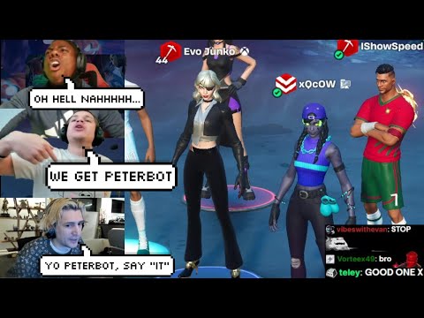 xQc Tells Peterbot to "Say It" After He Joins His Lobby with iShowSpeed & Jynxzi