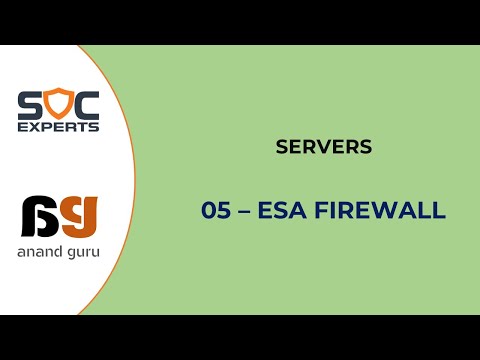 SOC Experts - SOC Training - Network Security Solutions - 05 Firewall