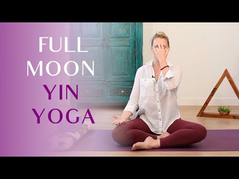 Full Moon Yin Yoga | 45 min Yin Yoga and Pranayama for Healing 🌕