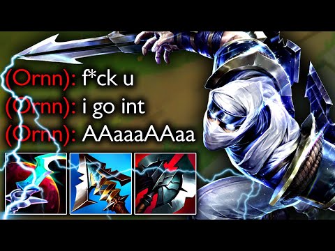 MAX ARMOR PEN. ZED IS OP.... ORNN HAS MENTAL BREAKDOWN (HILARIOUS)