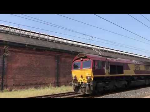 66067 passes Darlington - 4M25 Mossend Euroterminal to Daventry Int Rft Recep Rfd