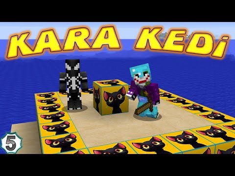 VENOM KARA KEDİ ŞANS BLOĞU BULDU (Minecraft Survival Joker ile Venom)