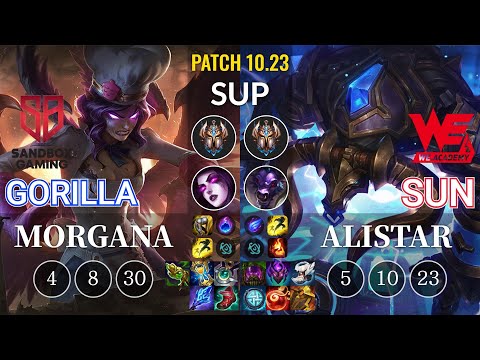 SB GorillA Morgana vs WEA Sun Alistar Sup - KR Patch 10.23