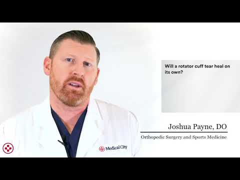Will a rotator cuff heal on its own?
