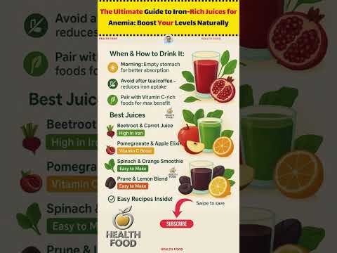 The Ultimate Guide to Iron-Rich Juices for Anemia: Boost Your Levels Naturally #HealthFood #foods