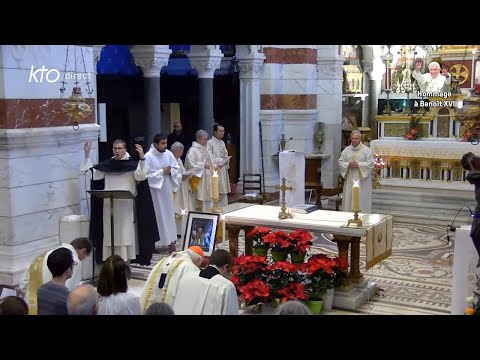 Messe en hommage à Benoît XVI, présidée par le Cardinal Aveline