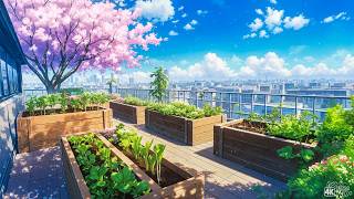 Sunny Spring Garden 🍃 Lofi Spring Vibes 🍃 Morning Lofi Songs To Calm Down And Feel Peaceful