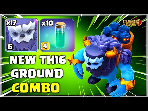 CWL Town Hall 16 Mass Yeti SMASH Attack Strategy | Clash of Clans