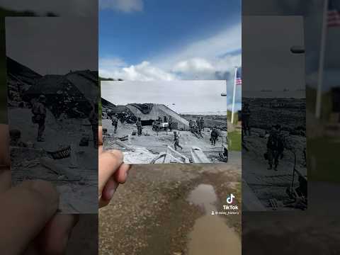 Omaha Beach 1944 Then and Now! #omaha #dday #normandy #normandie #france #beach