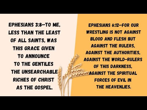 IN THE CHURCH WE SHOULD ENJOY THE RICHES OF CHRIST AND ENGAGE IN SPIRITUAL WARFARE