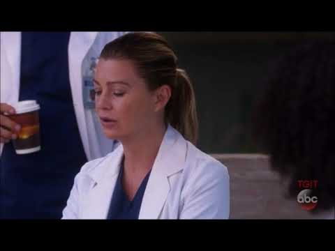 Grey's Anatomy 14x04 Meredith and doctors talk about Amelia and tumor